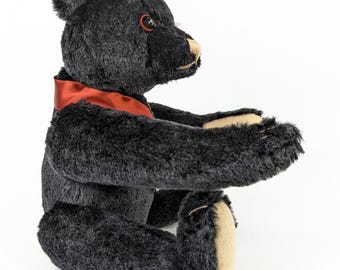 Steiff Black Teddy Bear 1912 Titanic Memorial 14 Inches Vintage