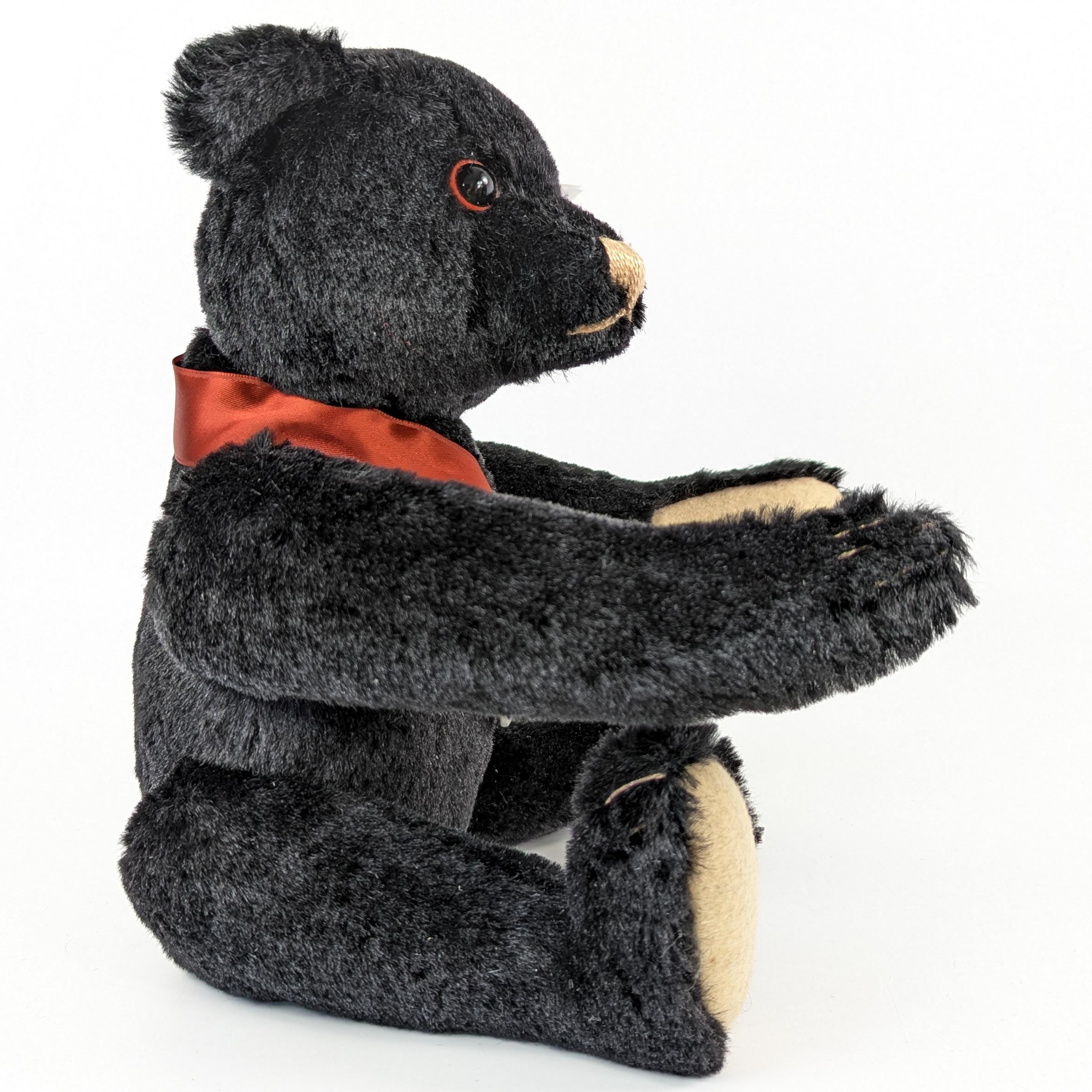 Steiff Black Teddy Bear 1912 Titanic Memorial 14 Inches Vintage