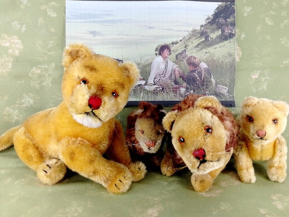 Steiff Papa Lion Vintage 1949 to 1961 Fully Jointed 8 Inches