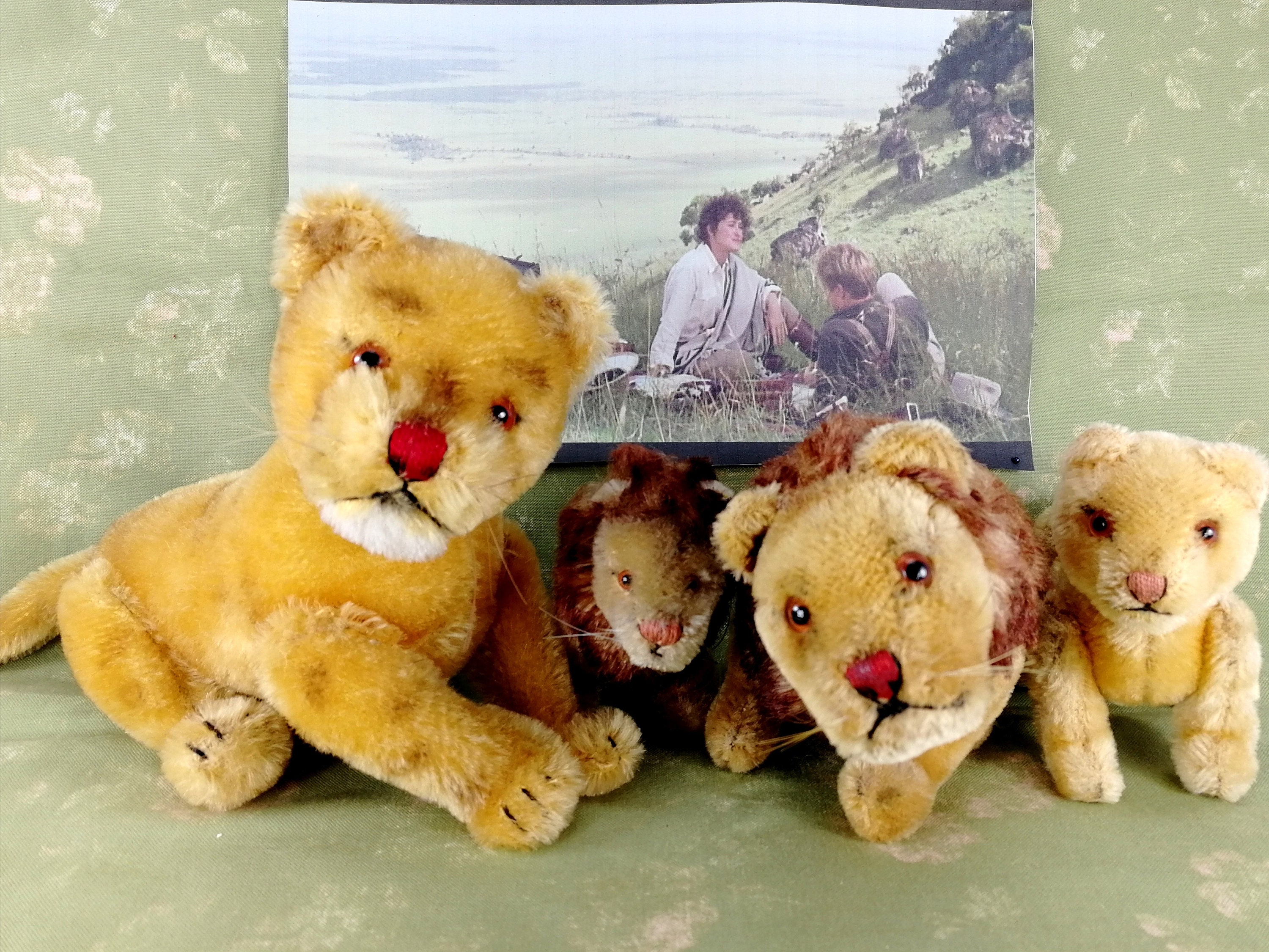 Steiff Papa Lion Vintage 1949 to 1961 Fully Jointed 8 Inches