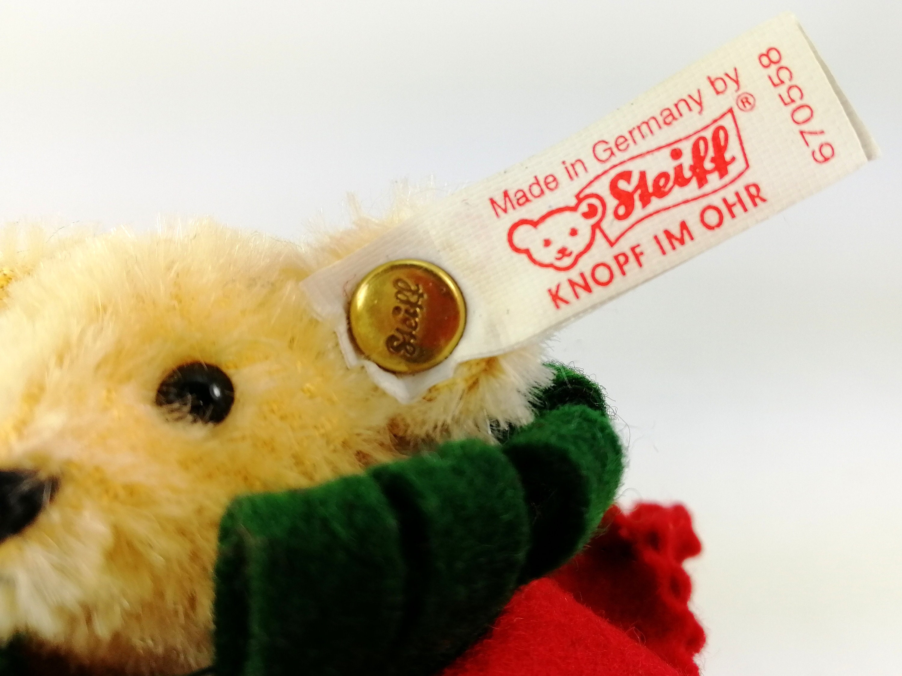 シュタイフ ヴィンテージ クリスマスオーナメント テディベア 2000年