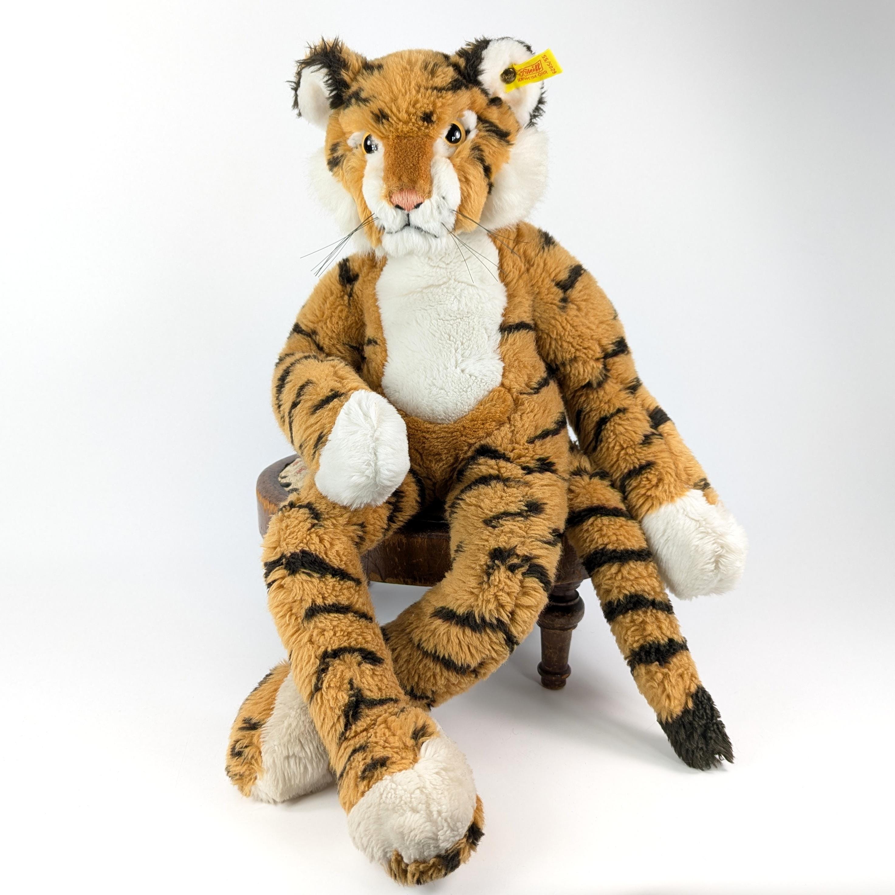 Steiff Dangling Tiger Lulac With Ids 22 Inches Vintage 1982 to