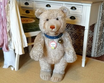 Steiff Teddy Baby 1949 all IDs largest 30 inches 2001 Replica ltd edition of 1500