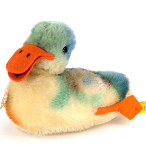Steiff Duck toutes les cartes d'identité 6 pouces vintage 1959 à 1964 couin de travail