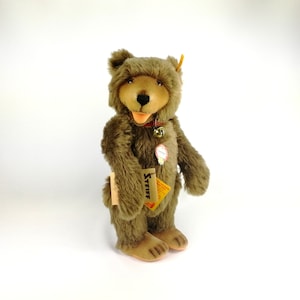ぬいぐるみ Antique Steiff Teddy Bear 1984 Vintage Steiff Teddy Bear 0156/18 Mohair 7 1/8