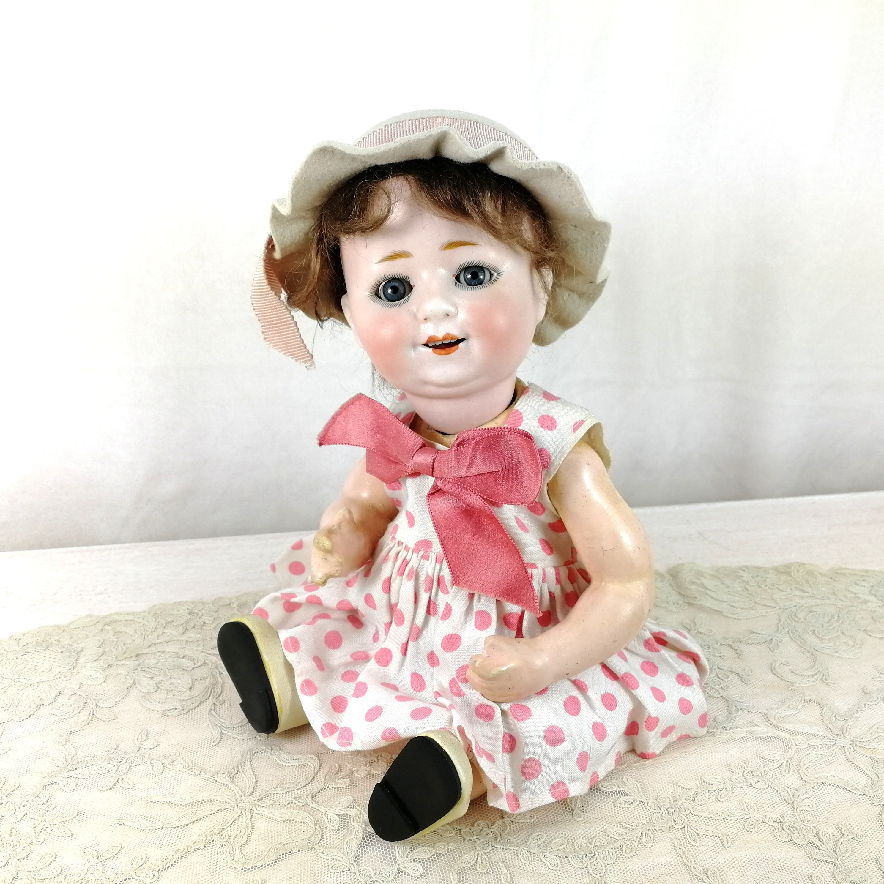 ビスクドール　グーグリーちゃん　googly doll ヴィンテージ ビスクドール グーグリーちゃん googly doll ヴィンテージ