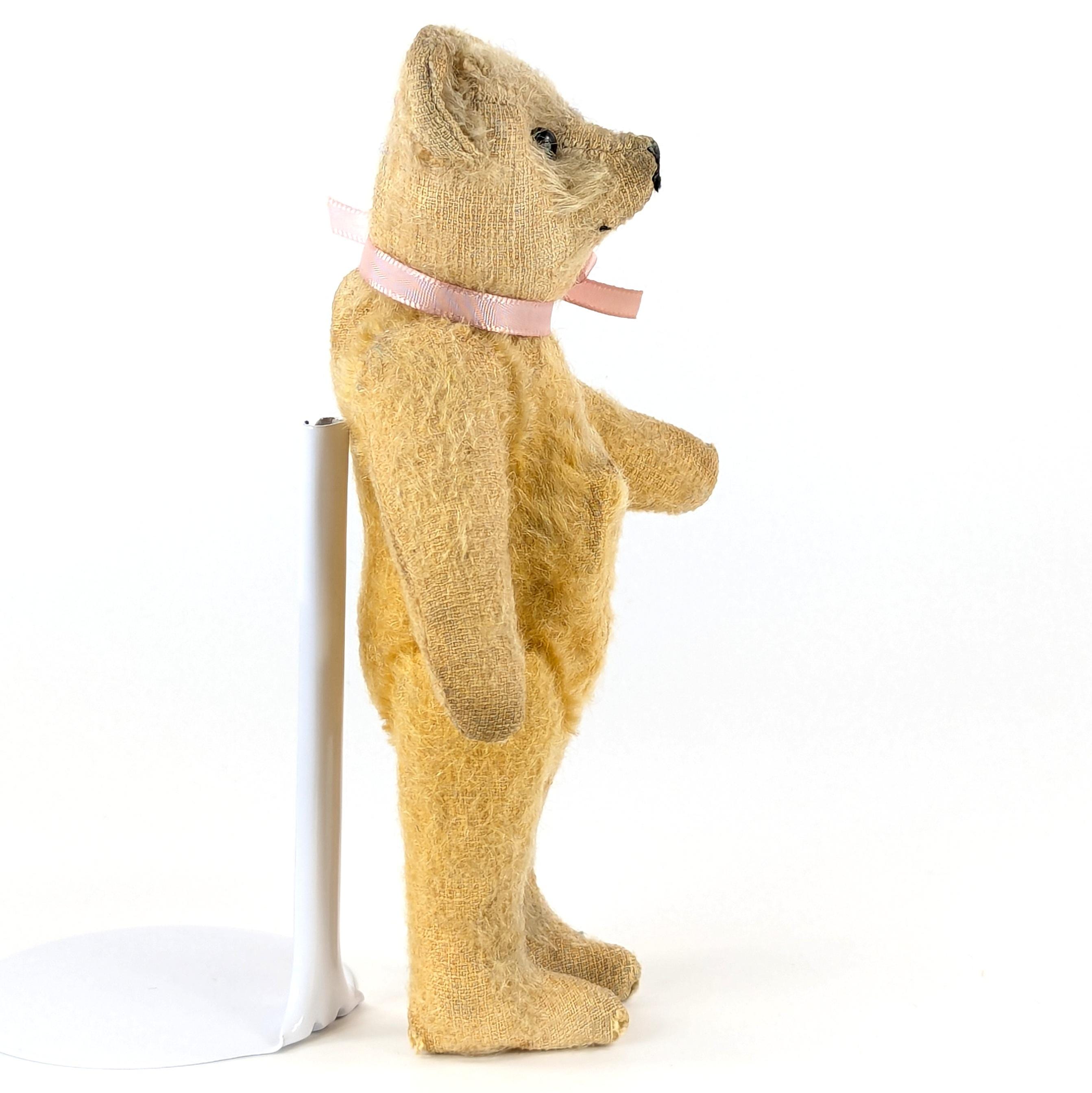 小さな テディベア アンティーク 小さな小さなテディベア ミニチュア | Kitten Blue