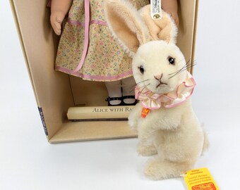 Steiff Doll Alice With Rabbit All Ids 1994 Produced Lmtd Edition