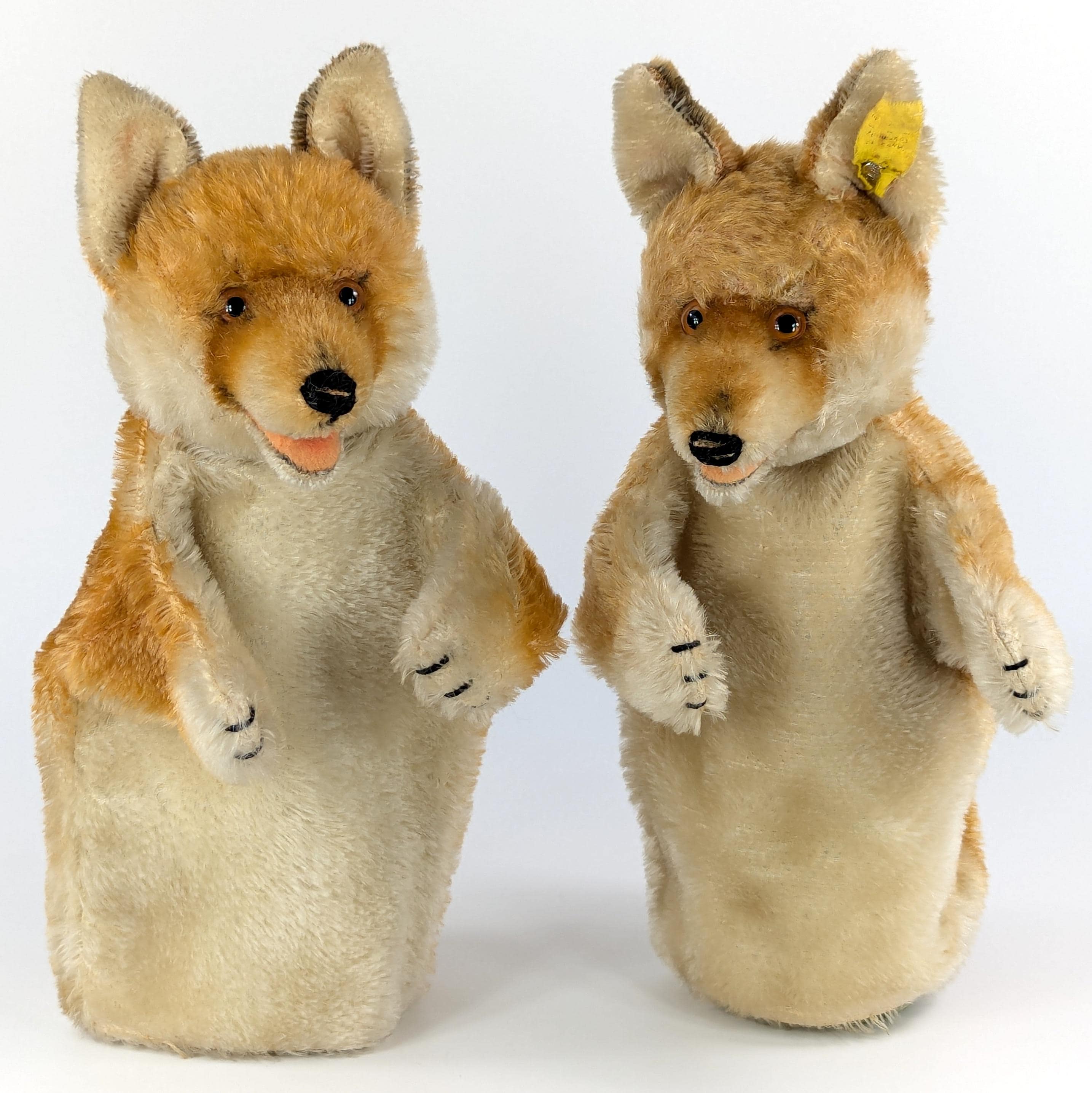 Marionnette à main ours en peluche Steiff vintage : peluche en mohair, 1959-1967 - France