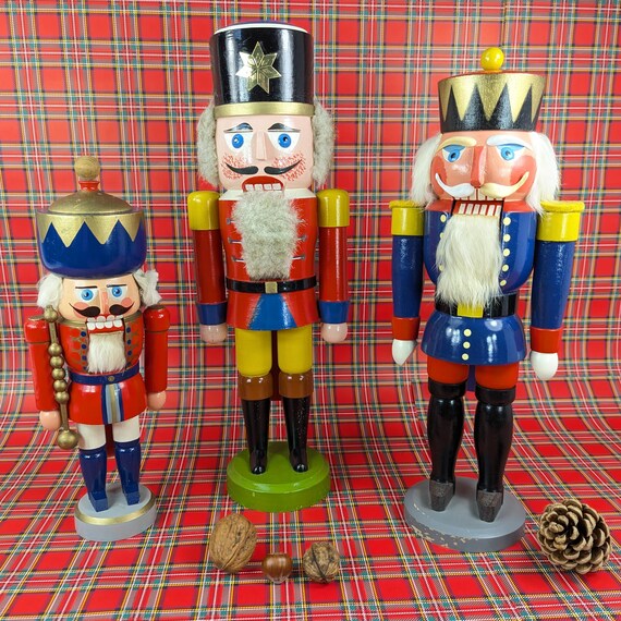 エルツ山地のくるみ割り人形 衛兵 鉱夫 1960年代 ヴィンテージ 大型 14