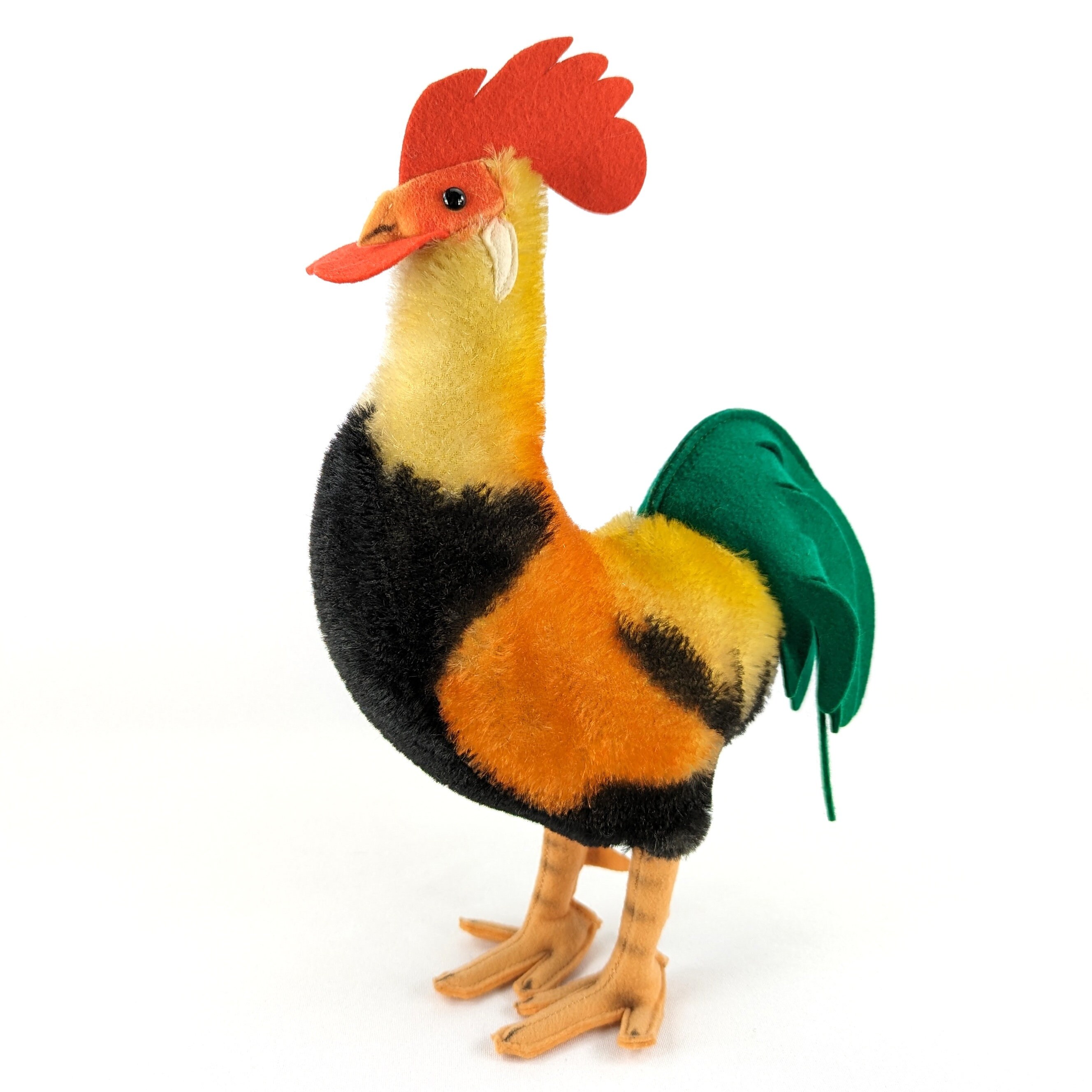 Steiff Rooster Largest 11 Inches Vintage 1959 to 1964 Produced