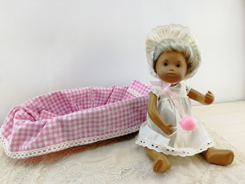 Sasha Baby Doll white blond 12 inches in original basket 1978 by Trendon Ltd image 10