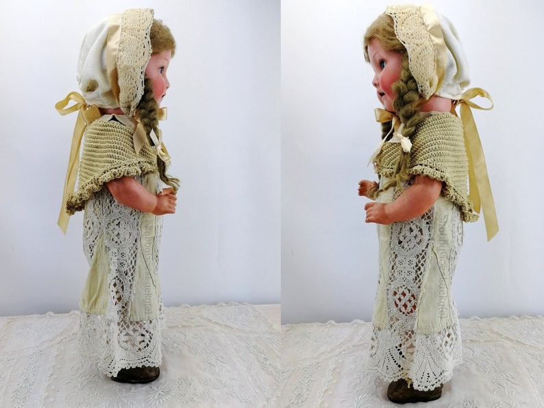 Antique 1920s German character doll Heubach Koppelsdorf large 19 inches image 3