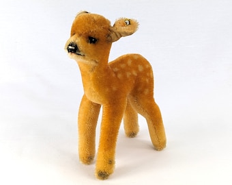 Steiff Fawn Deer with ID 7 inches vintage 1965 to 1978 produced