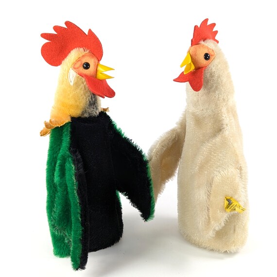 Steiff Hen Chick Hand Puppet With Ids Vintage Produced 1968