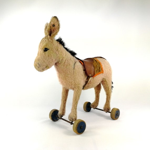 steiff pull toy donkey