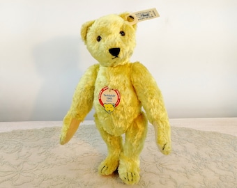 Steiff Teddy Bear 1948 all IDs 10 inches vintage made Replica 1997 only