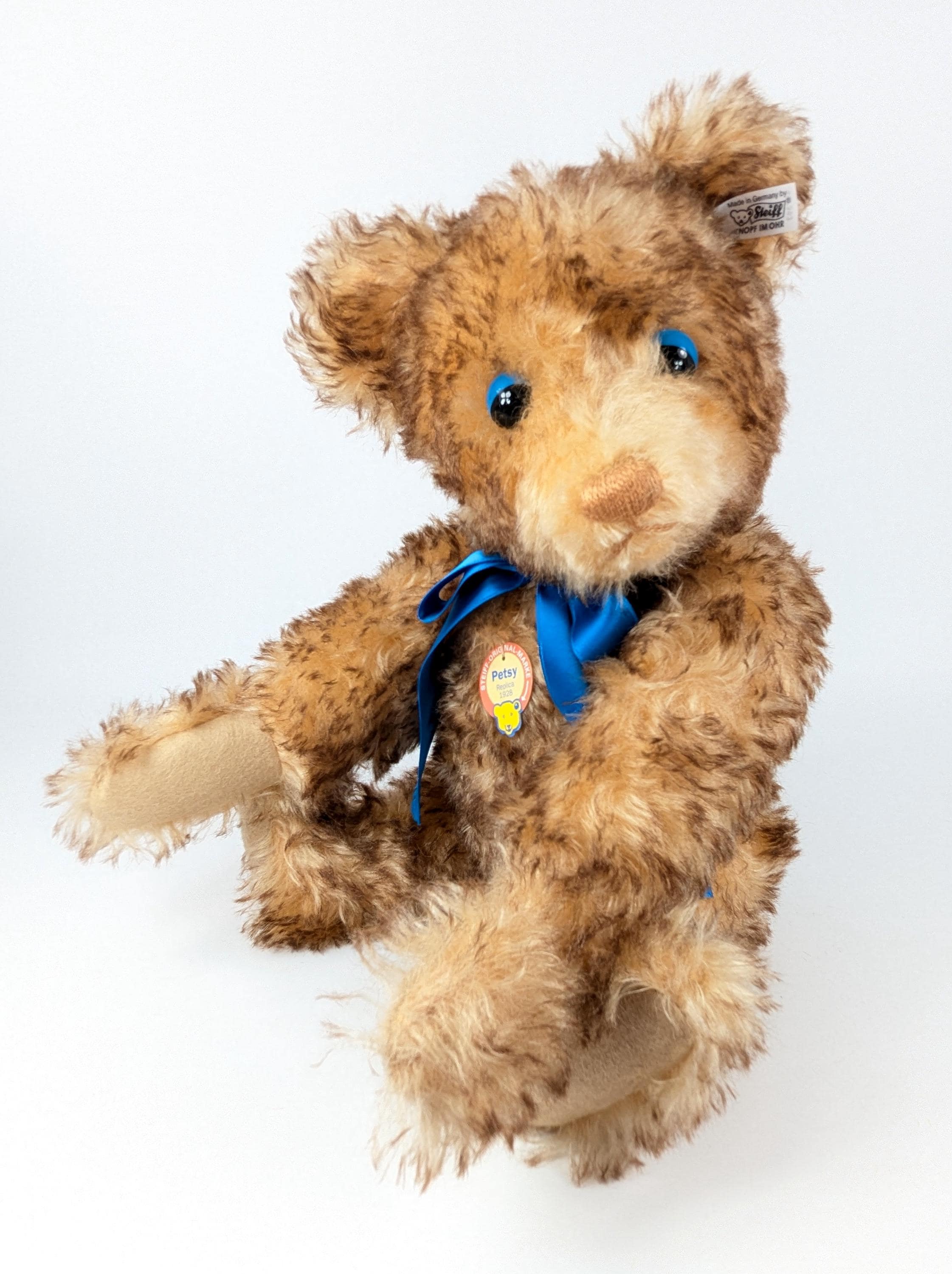 Steiff Teddy Bear Petsy Replica 1928 Blue Eyes 64 of 3000 All Ids