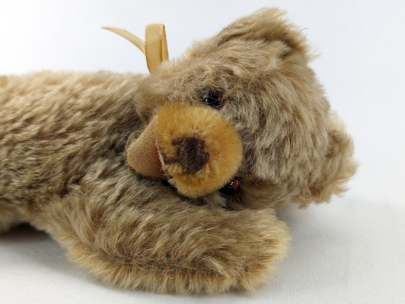 Hermann Teddy Sleeping Lying Young Bear 7 Inches Vintage 1961 to
