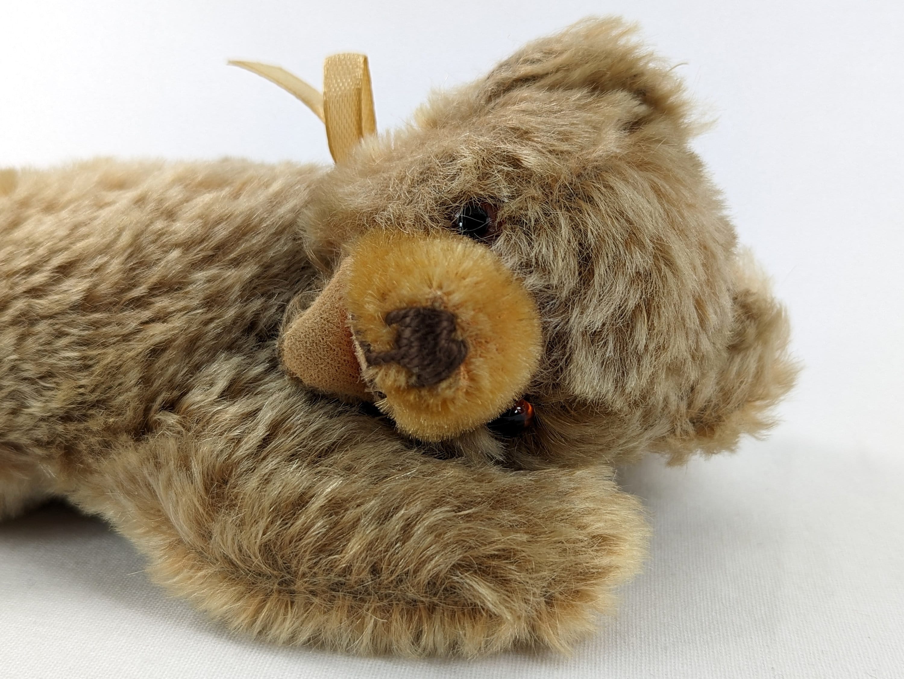 Hermann Teddy Sleeping Lying Young Bear 7 Inches Vintage 1961 to
