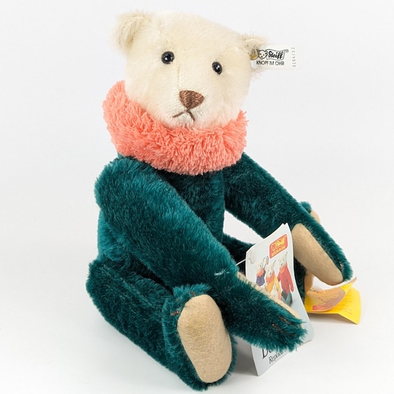 Steiff Teddy Bear Circus Dolly Green All Ids 1913 Replica Vintage