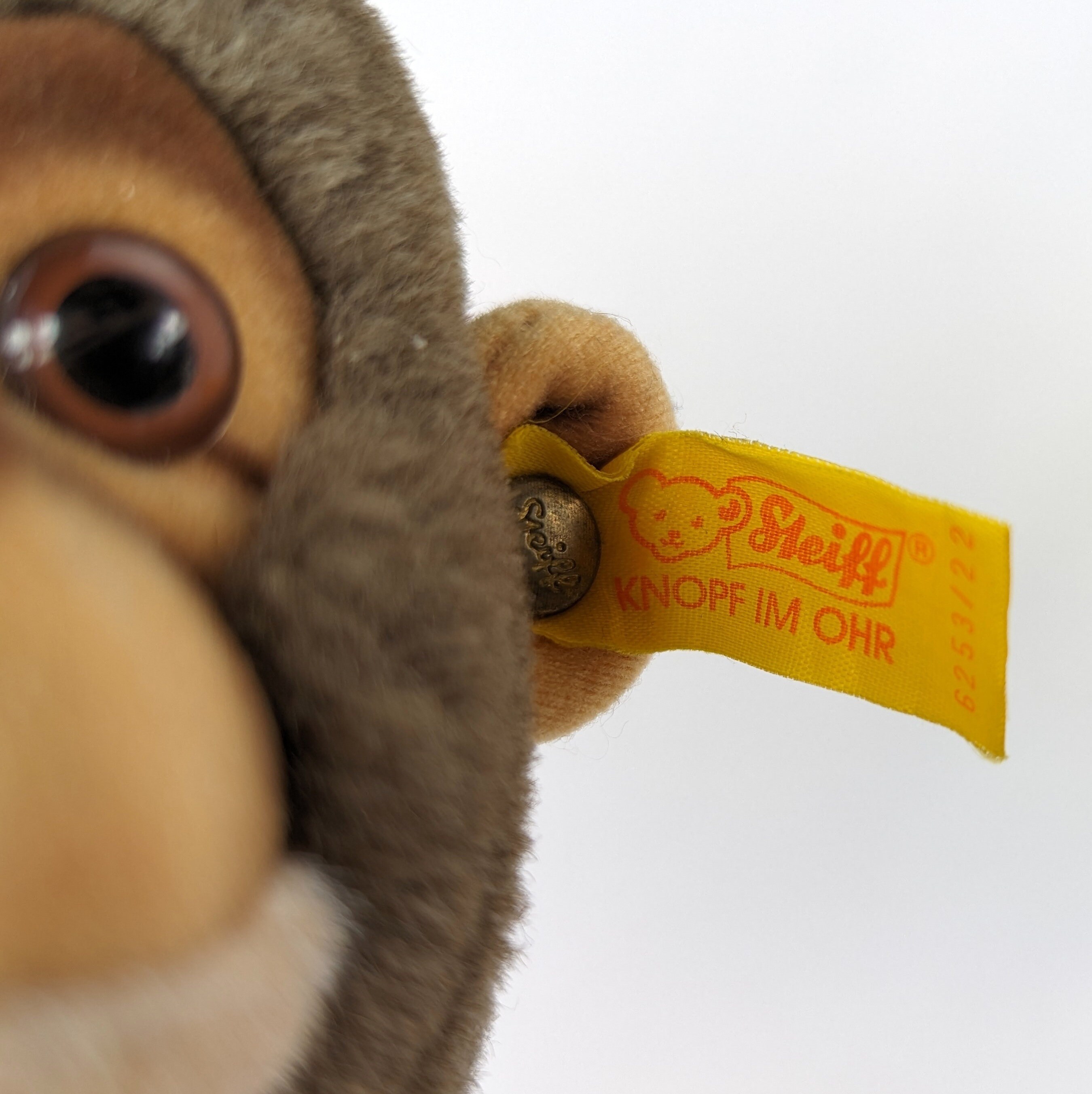 Steiff Monkey Toldi With Ids 8 Inches Vintage Produced 1986 to