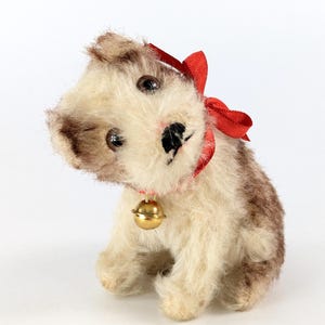 Chiot Molly Steiff avec cartes d'identité de 1966 à 1967, millésime plus petit 10,4 cm