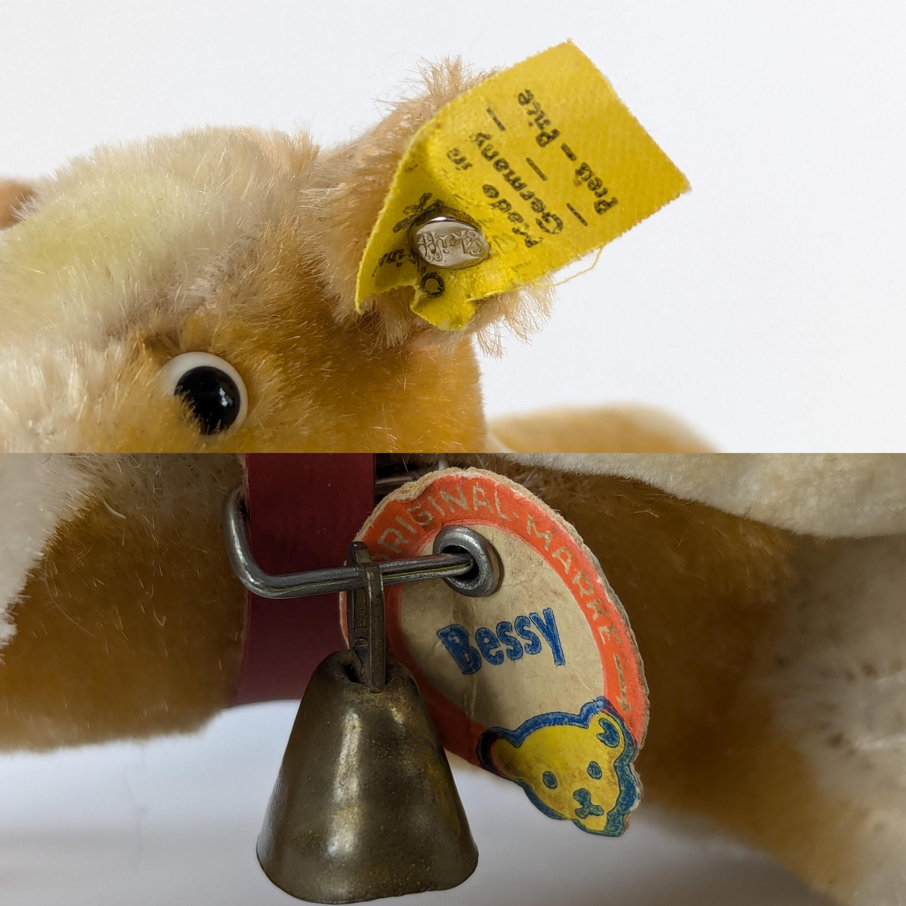 Steiff Cow Bessy All Ids Smallest 5 Inches Vintage 1966 to 1967