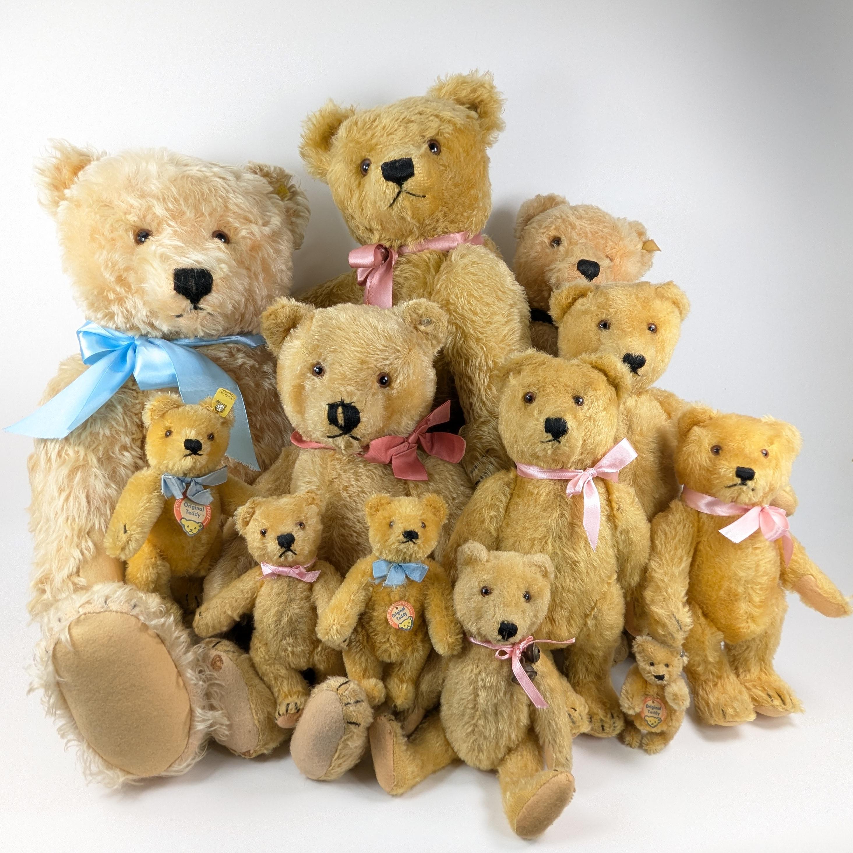 Yellow Steiff Original Teddy Bear All Ids 7 Inches Vintage 1959 to