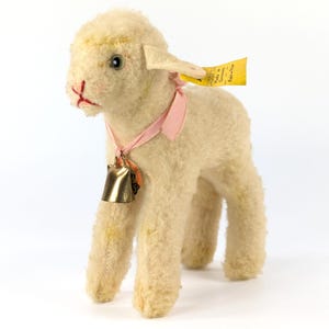 Steiff Lamb all IDs vintage 1968 standing 6 inches