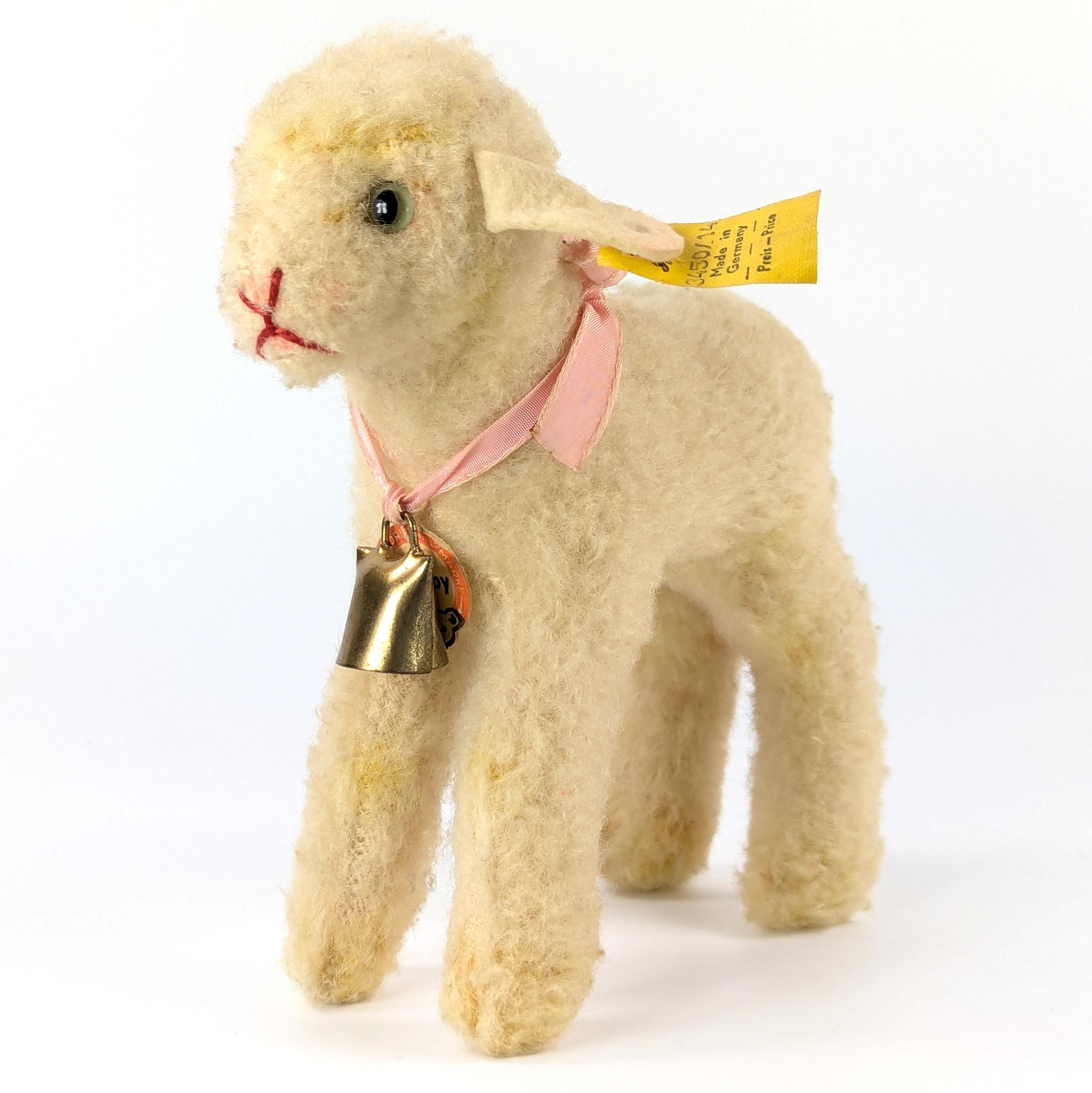Steiff Lamb All Ids Vintage 1968 Produced Standing 6 Inches - Etsy