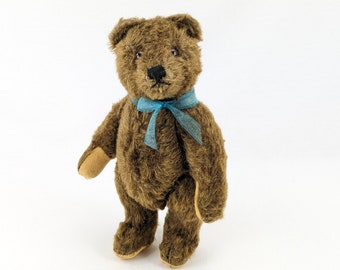 Steiff Original Teddy Bear Brown Mohair 9 inches tall 1954 to 1964 produced