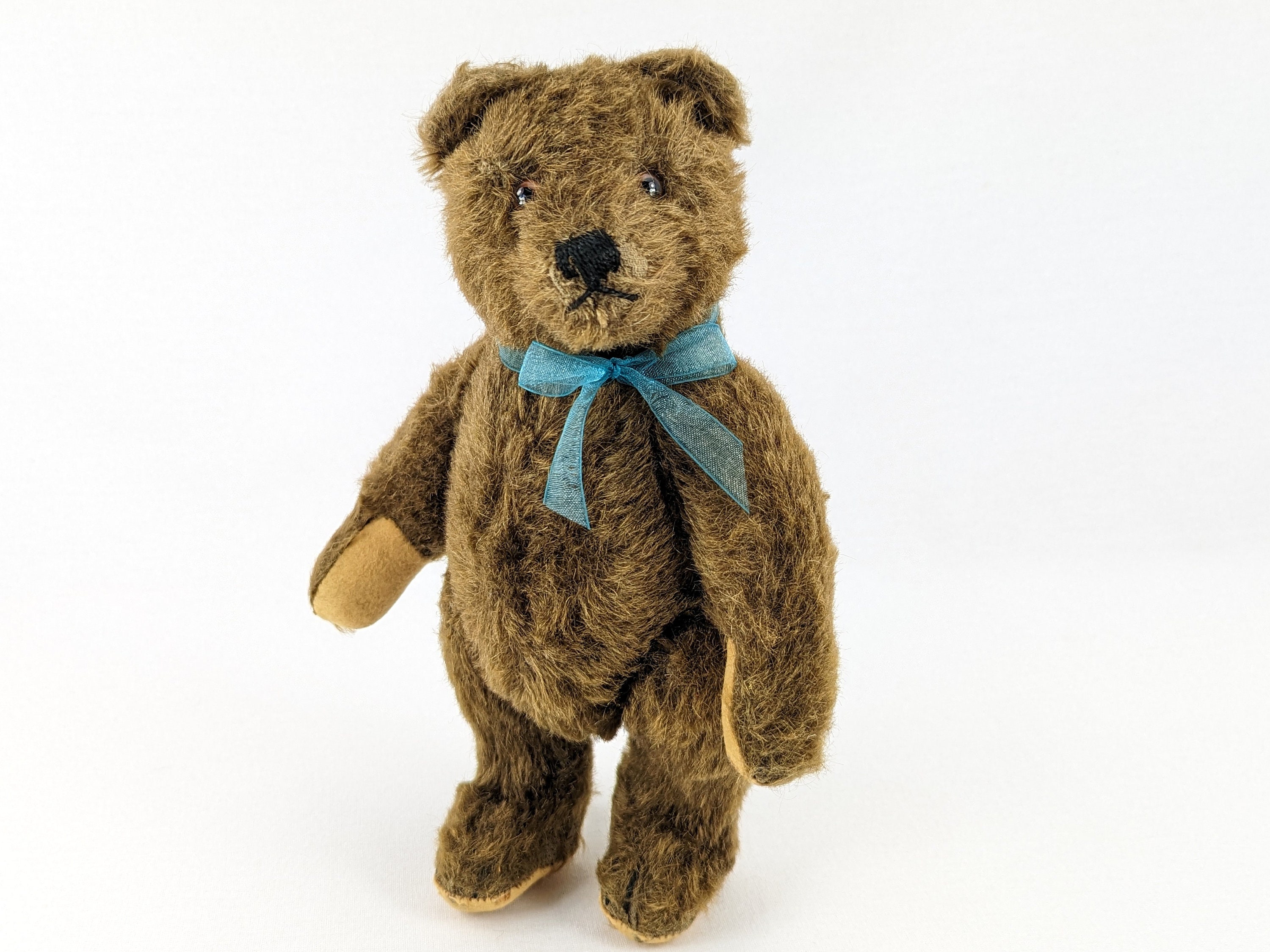 Steiff Original Teddy Bear Brown Mohair 9 inches tall 1954 to 1964 produced