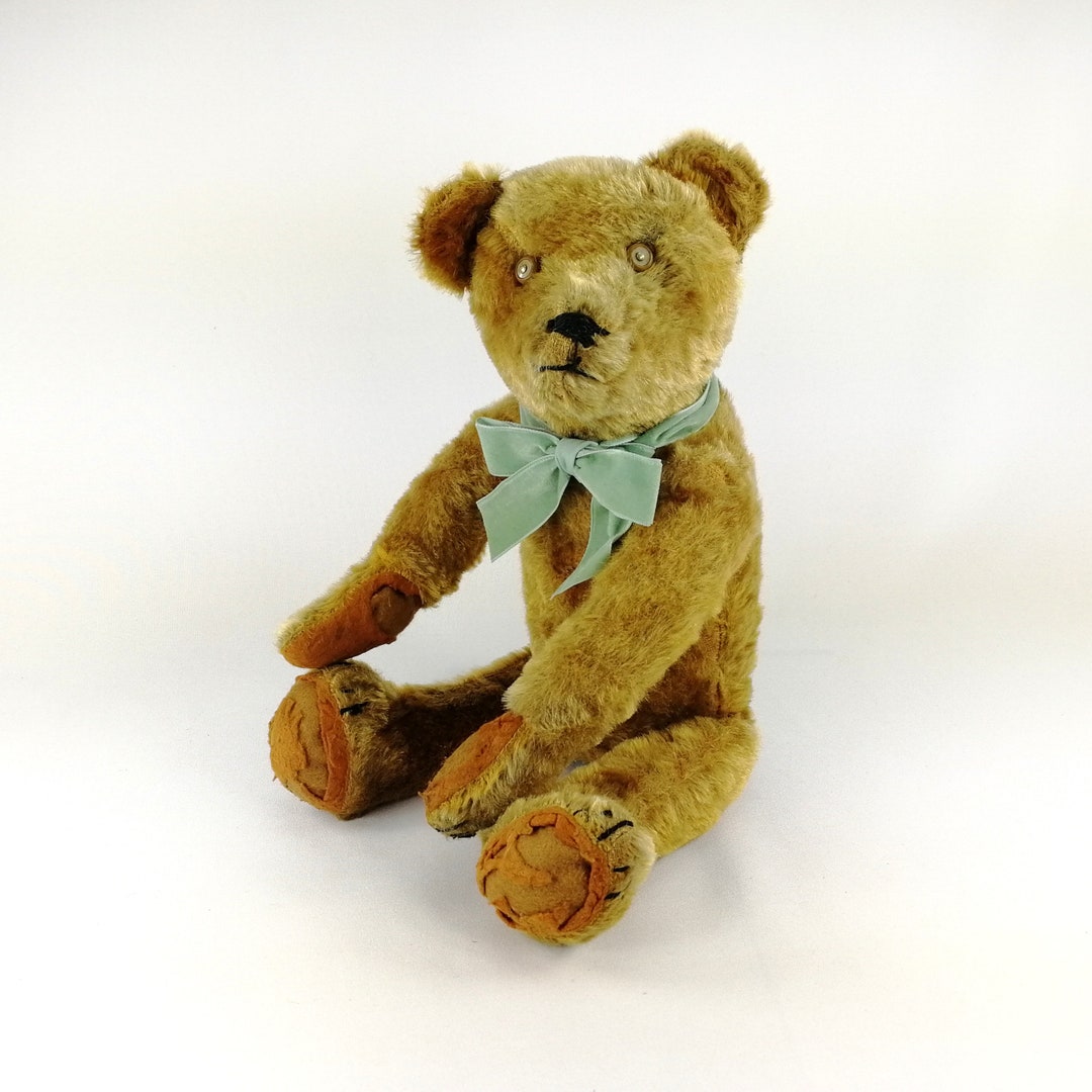 Early Teddy Bear Rare Cinnamon Mohair 1930s to 1940s Unknown