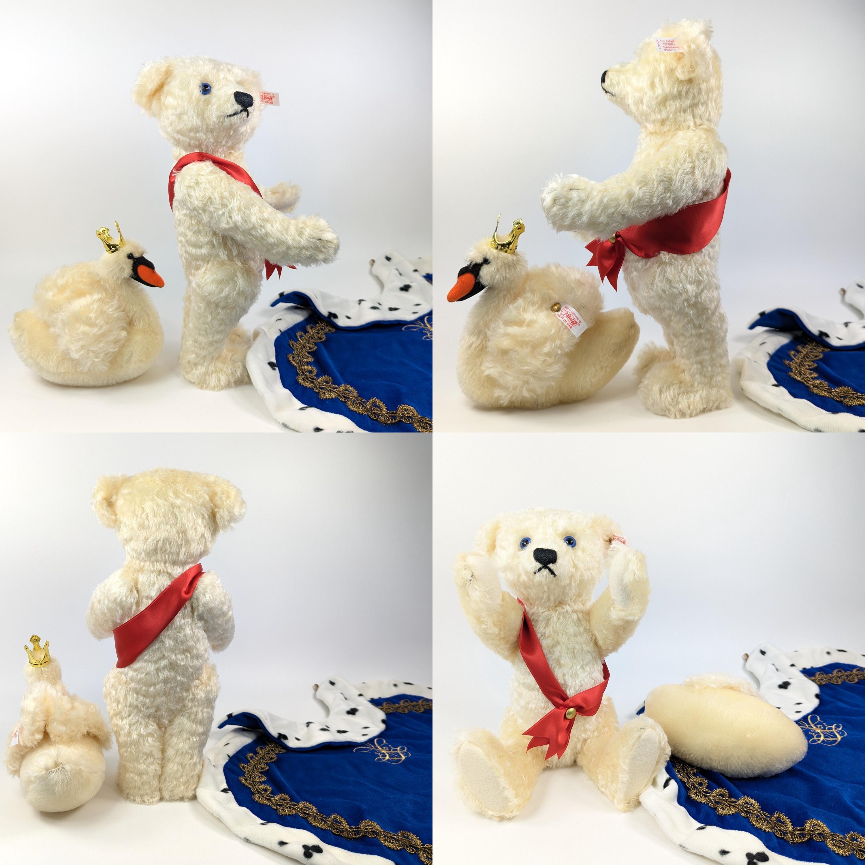 シュタイフ テディベア キング ルートヴィヒ ウィズ スワン 14インチ