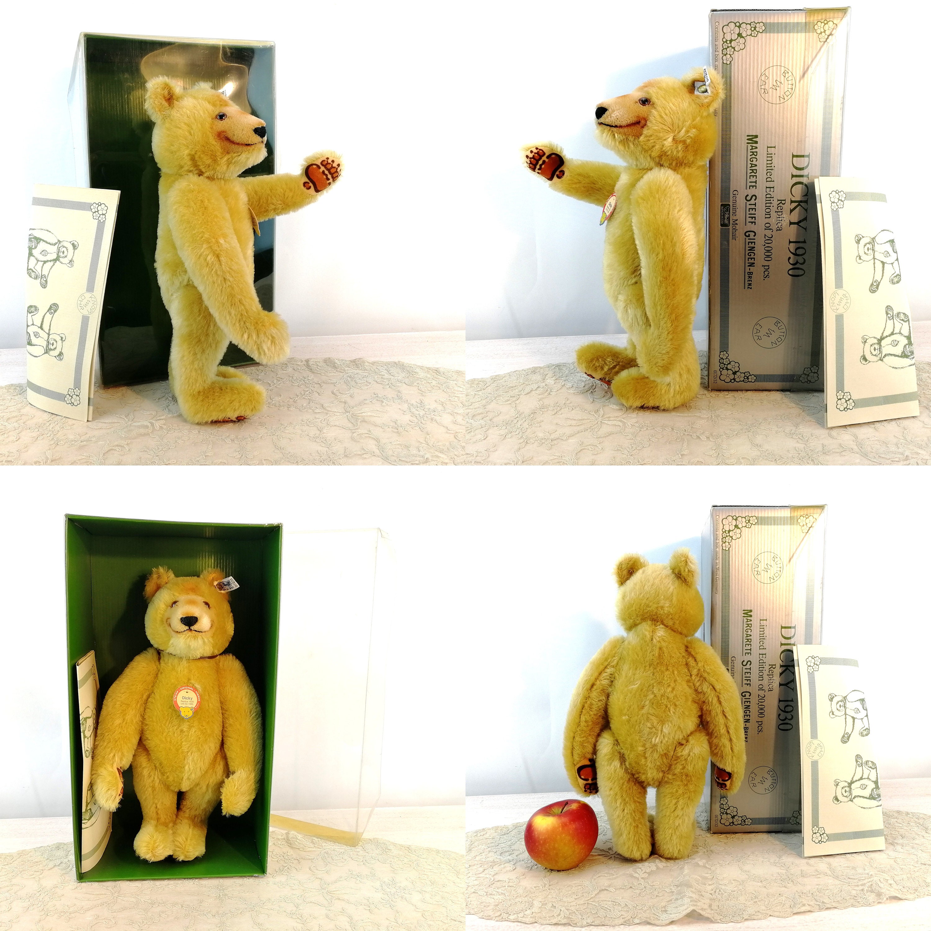 Steiff Dicky Bear Replica 1930 All Ids Mib Vintage Ltd Edition - Etsy