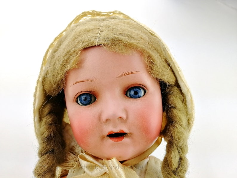 Antique 1920s German character doll Heubach Koppelsdorf large 19 inches image 2