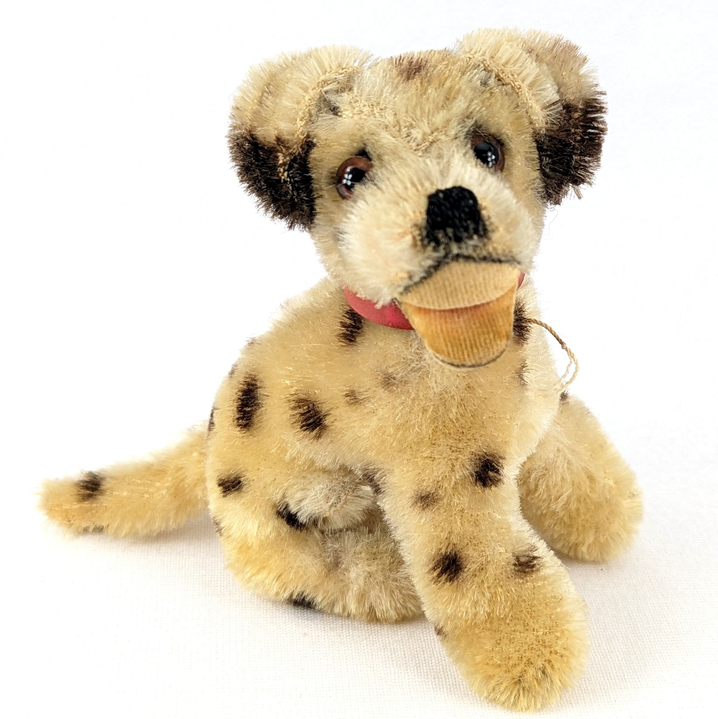 Steiff Dog Dalmatian With ID Sitting Smallest 4 Inches Vintage