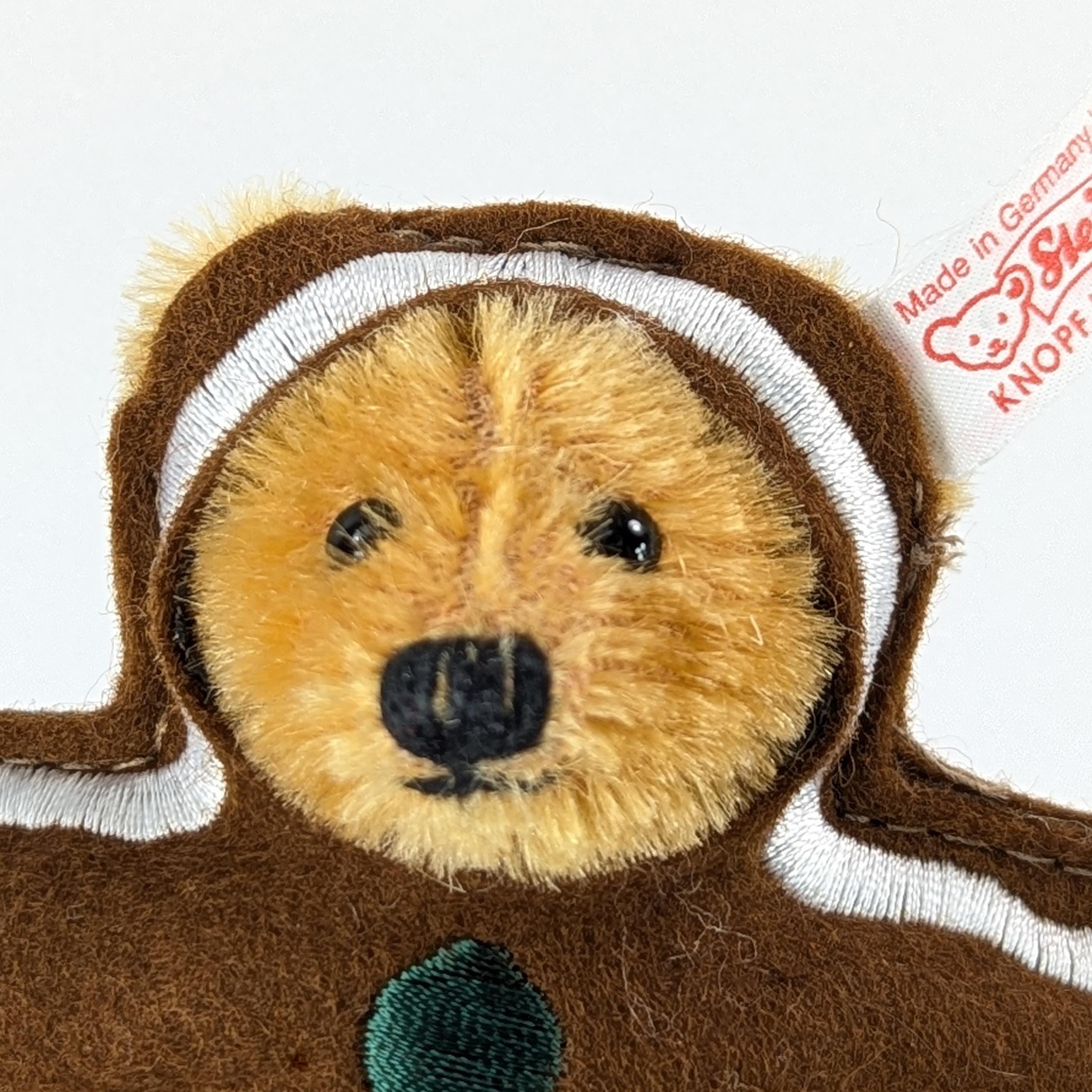 Steiff Christmas Gingerbread Teddy Bear Tree Ornament 4 Inches