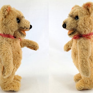 Czech Teddy Bear Baby 1950s made by Hamiro 8 inches tall painted paws image 8