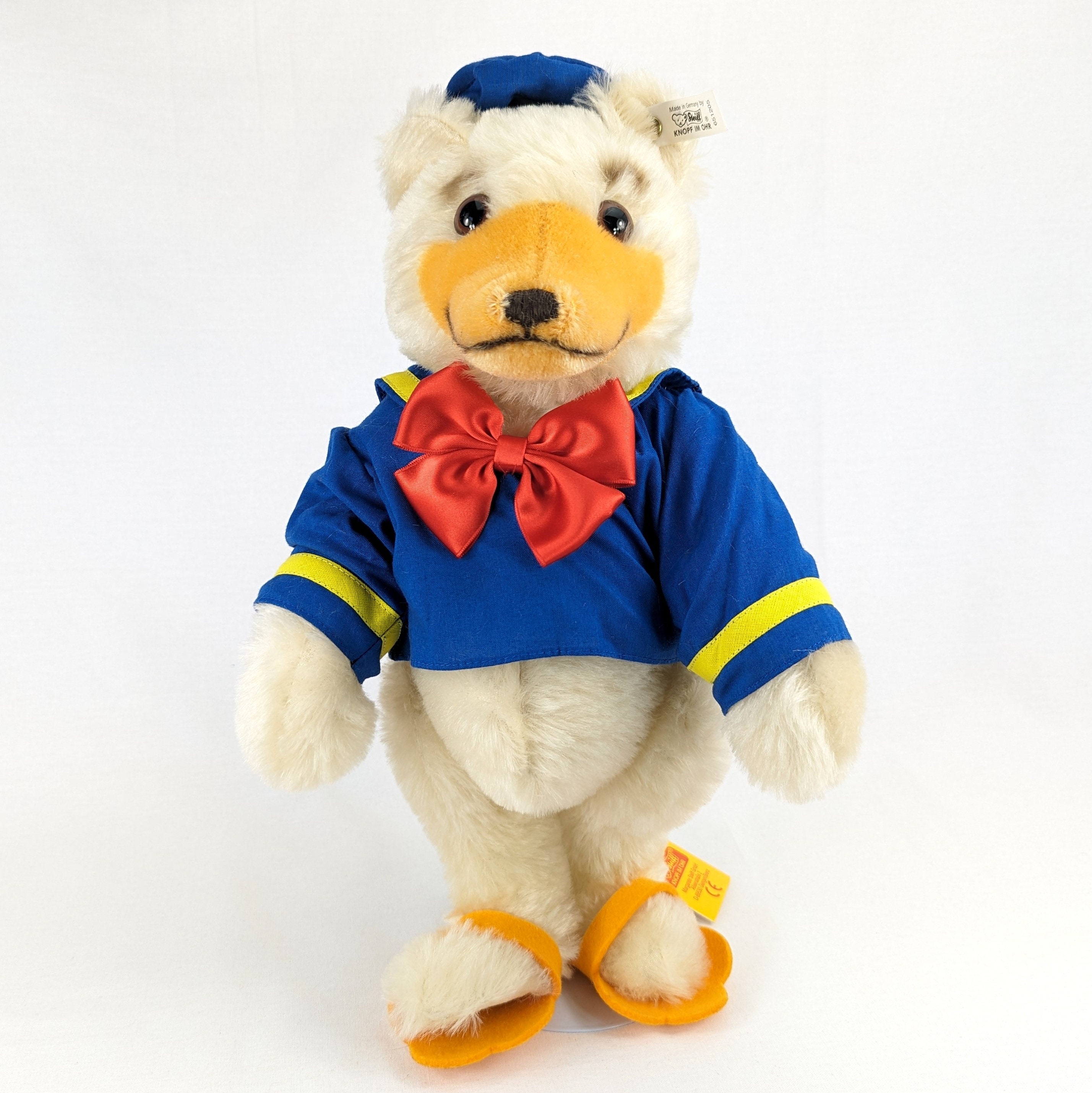 シュタイフ テディベア ダック ドナルド 全ID 1993年製造 新品 サイン