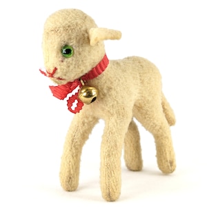 Agneau Steiff sans carte d'identité plus petit 10 cm (4 po.) debout de 1953 à 1964