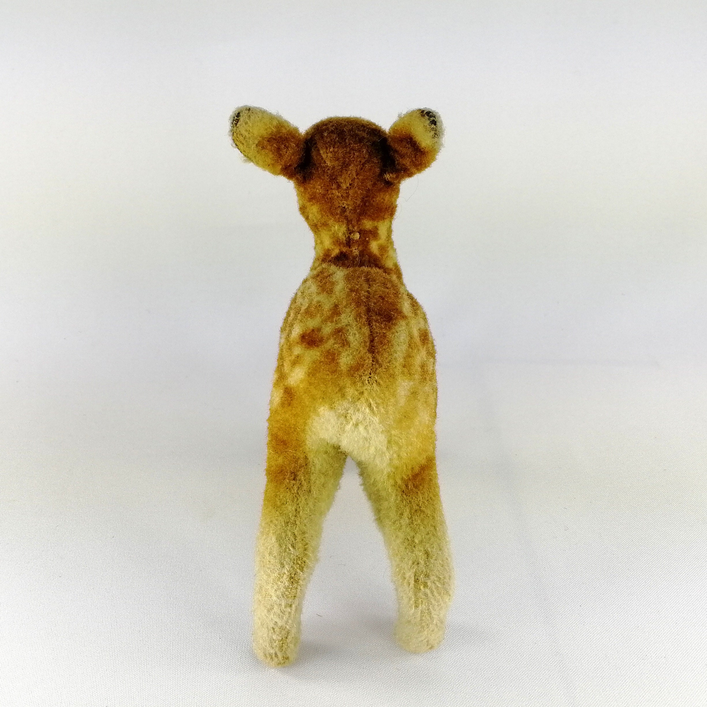 Steiff Fawn Deer With Ear Button Made of Wool Plush 1949 to 1953