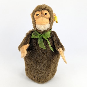 Steiff Monkey Hand Puppet with IDs vintage 1959 to 1964 produced