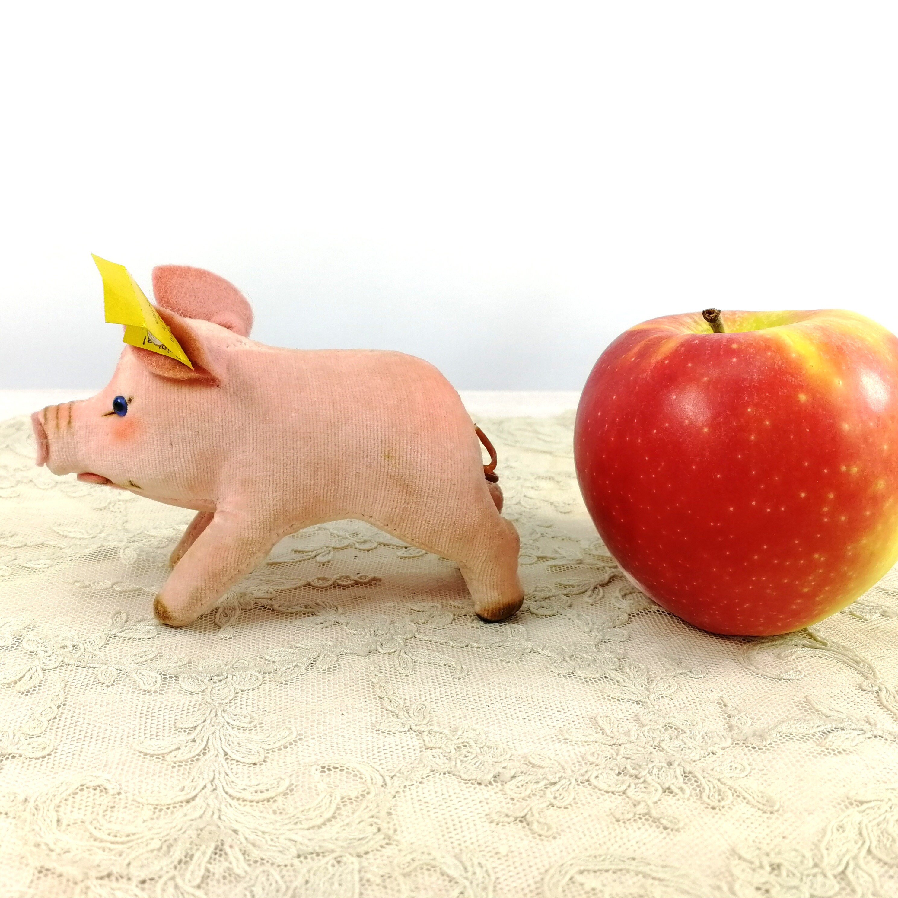 Steiff Pig Jolanthe Pink Velvet All Ids Blue Glass Eyes 3 Steiff Pig Jolanthe Pink Velvet All Ids Blue Glass Eyes 3