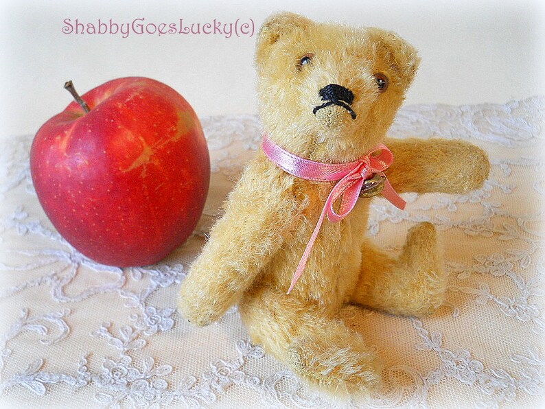 Steiff Teddy Bear Small Rare 6 Inch Jointed Brass Yellow | Etsy
