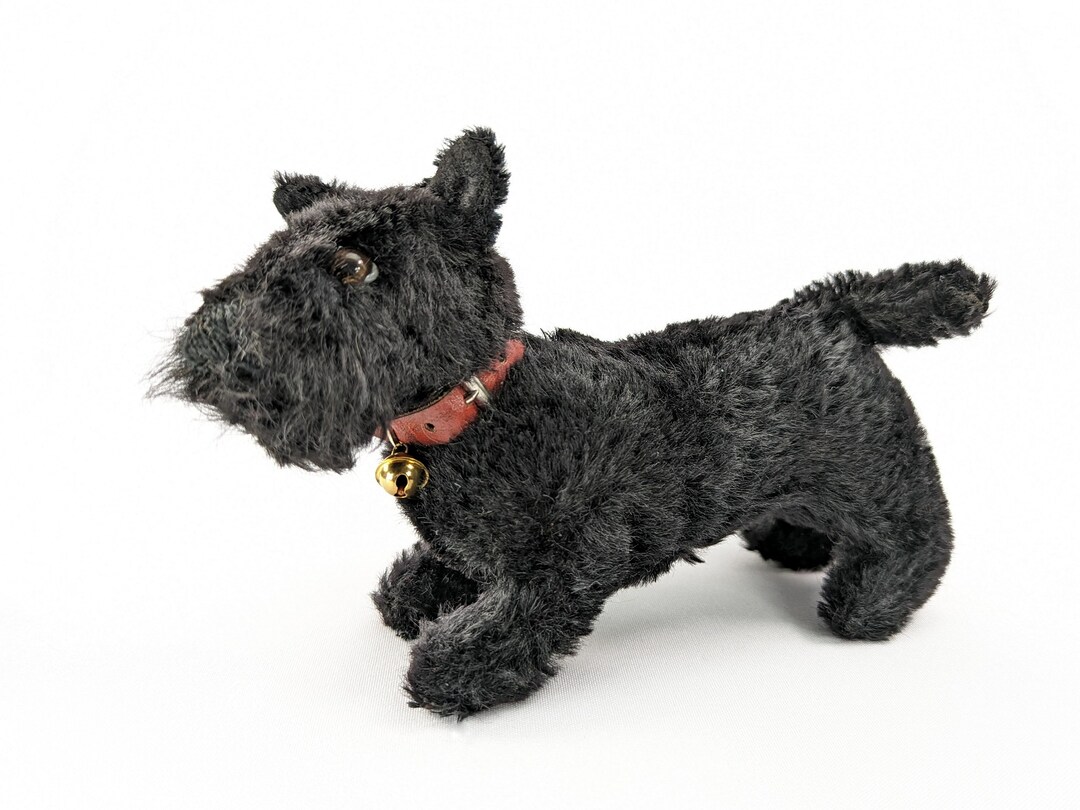 Steiff Scotty Dog Terrier Black Mohair Second Smallest 5 Inches Vintage ...