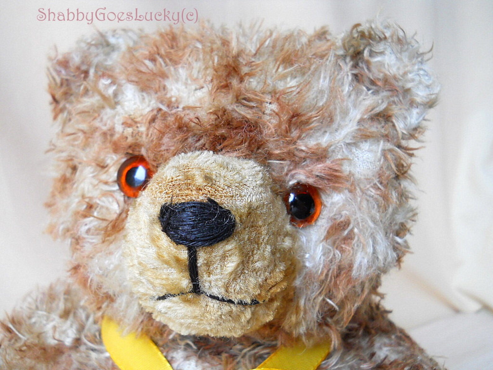 German vintage teddy bear made of tipped mohair firmly Etsy
