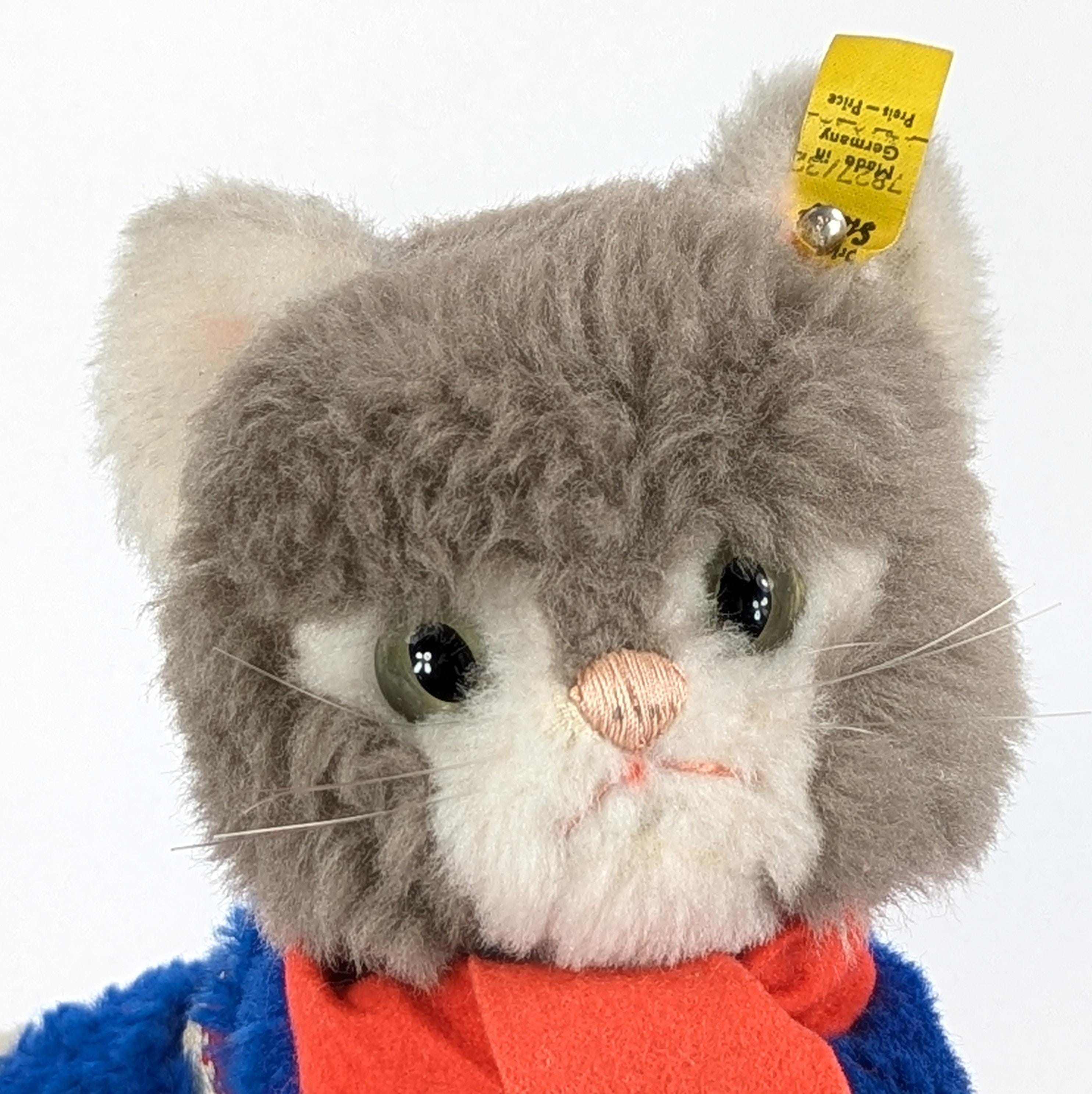 Steiff Dangling Tom Cat With All Ids 13 Inches Vintage 1972 to