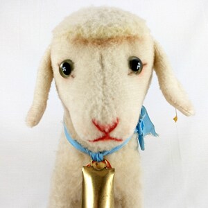 Steiff Lamb Largest Ever all IDs 14 inches standing vintage 1968 produced image 3